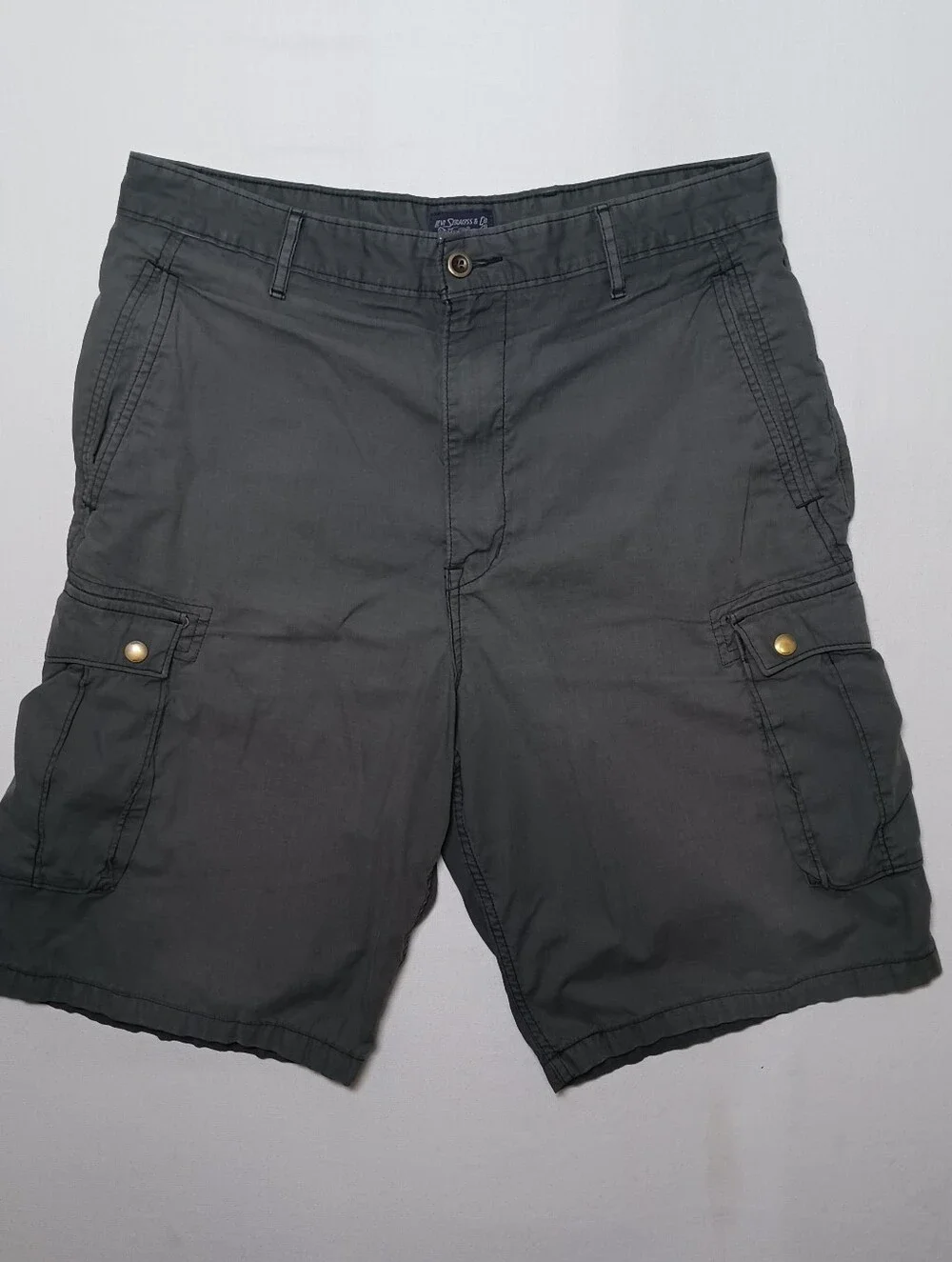Levi's Strauss Mens Snap Carrier Cargo Shorts 34 Gray 11